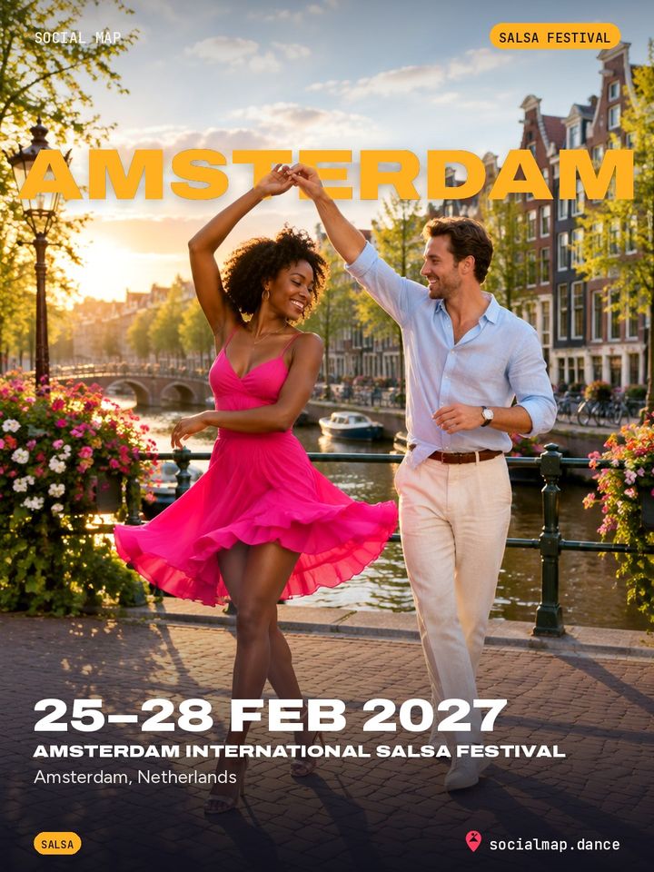Amsterdam International Salsa Festival, Amsterdam, 25–28 Feb 2027