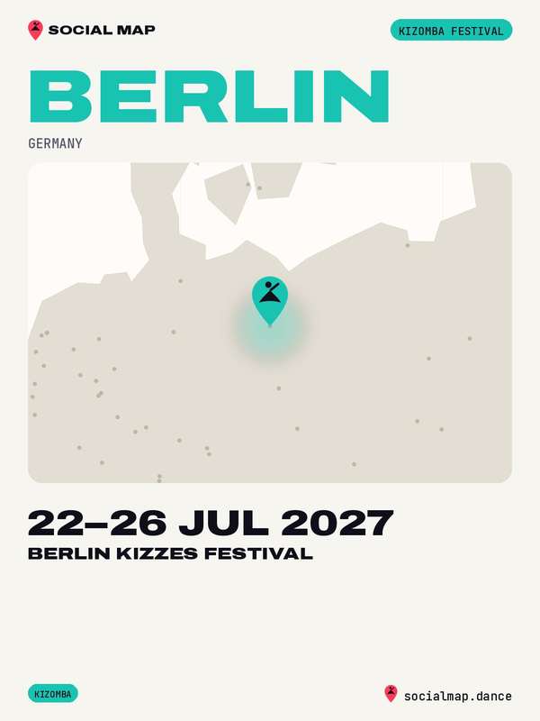 Social Map card for Berlin Kizzes Festival