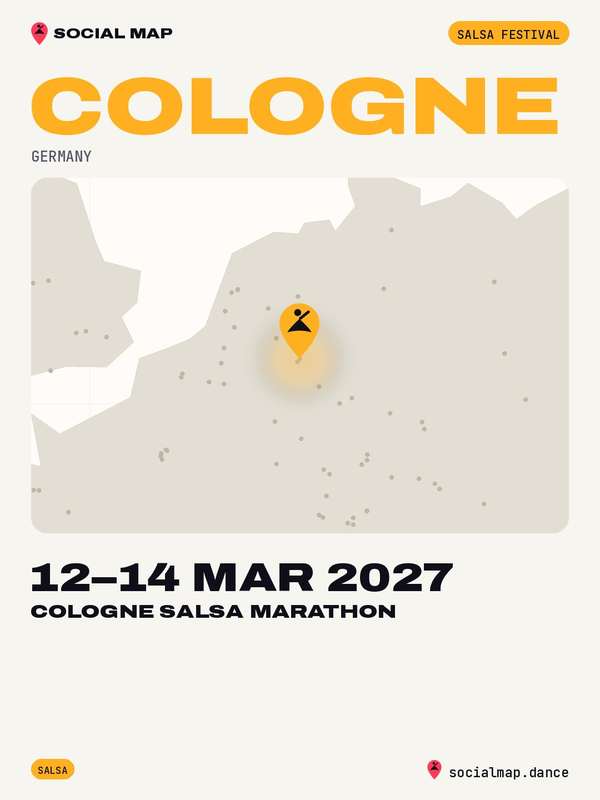 Cologne Salsa Marathon, Cologne, 12–14 Mar 2027
