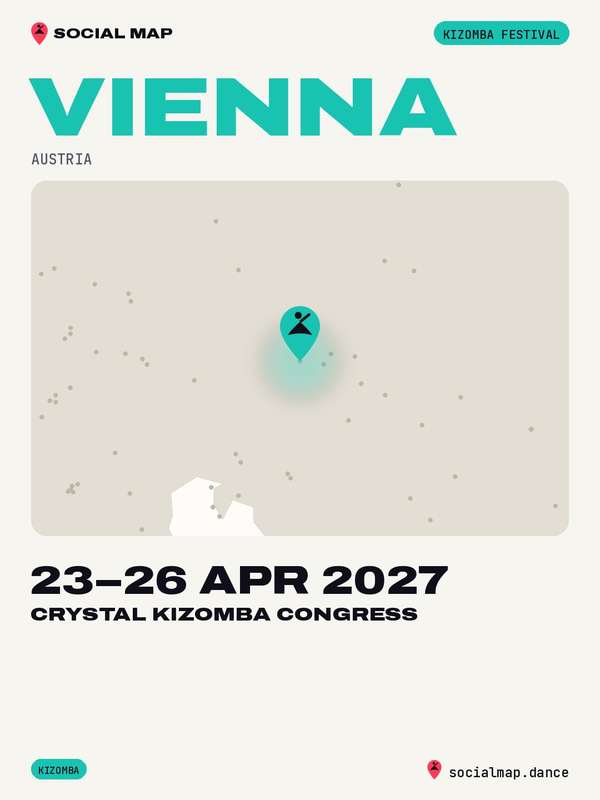 Social Map card for Crystal Kizomba Congress