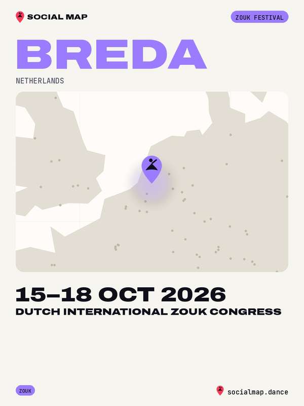 Dutch International Zouk Congress, Breda, 15–18 Oct 2026