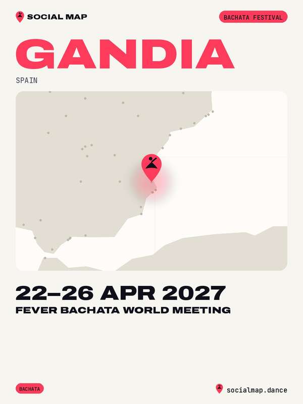 Fever Bachata World Meeting, Gandia, 22–26 Apr 2027