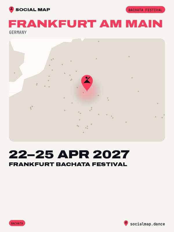 Social Map card for Frankfurt Bachata Festival