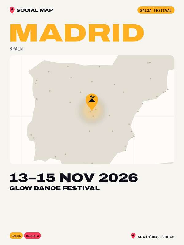 Social Map card for Glow Dance Festival