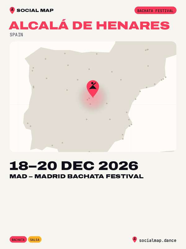 MAD – Madrid Bachata Festival, Alcalá de Henares, 18–20 Dec 2026
