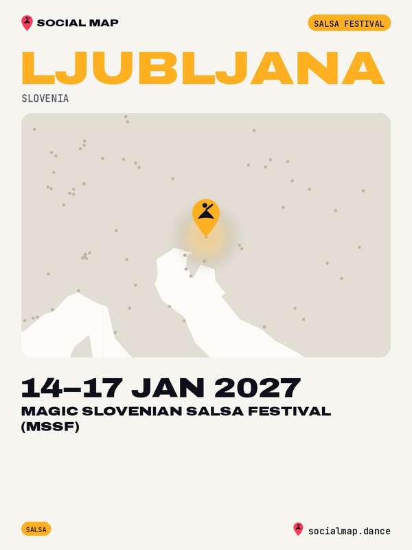 Social Map card for Magic Slovenian Salsa Festival (MSSF)