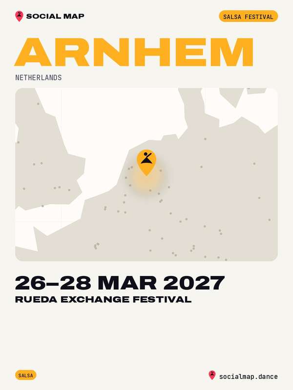 Social Map card for Rueda Exchange Festival