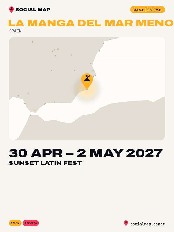 Sunset Latin Fest, La Manga del Mar Menor, 30 Apr – 2 May 2027