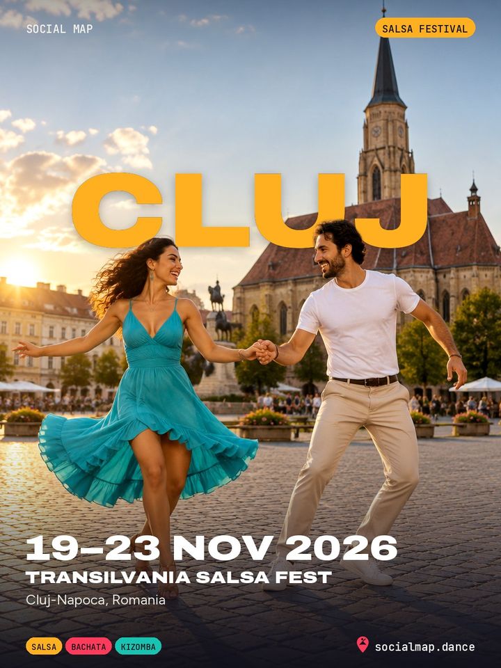 Transilvania Salsa Fest, Cluj-Napoca, 19–23 Nov 2026
