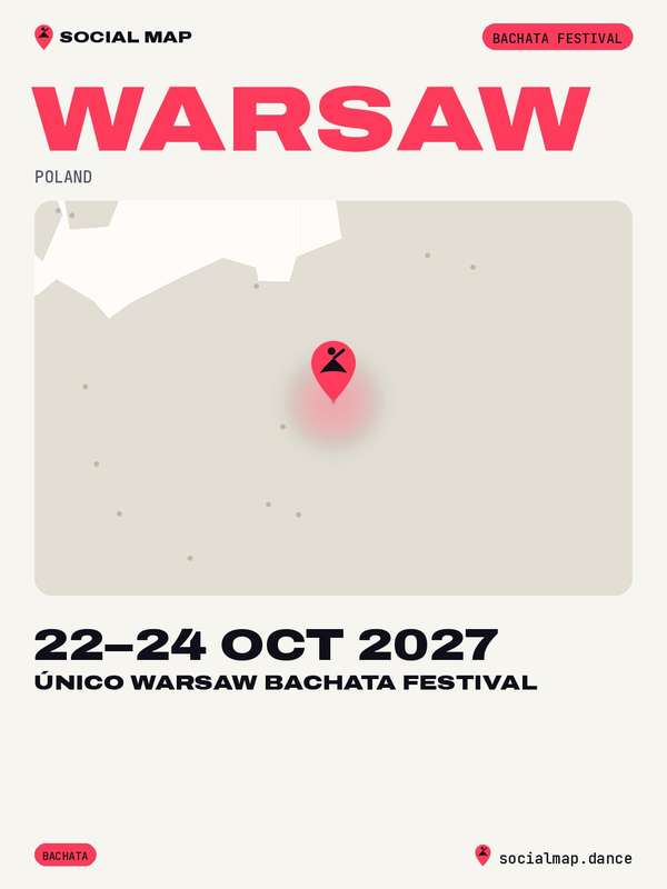 Social Map card for Único Warsaw Bachata Festival