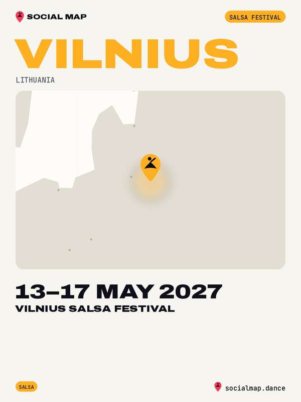 Social Map card for Vilnius Salsa Festival