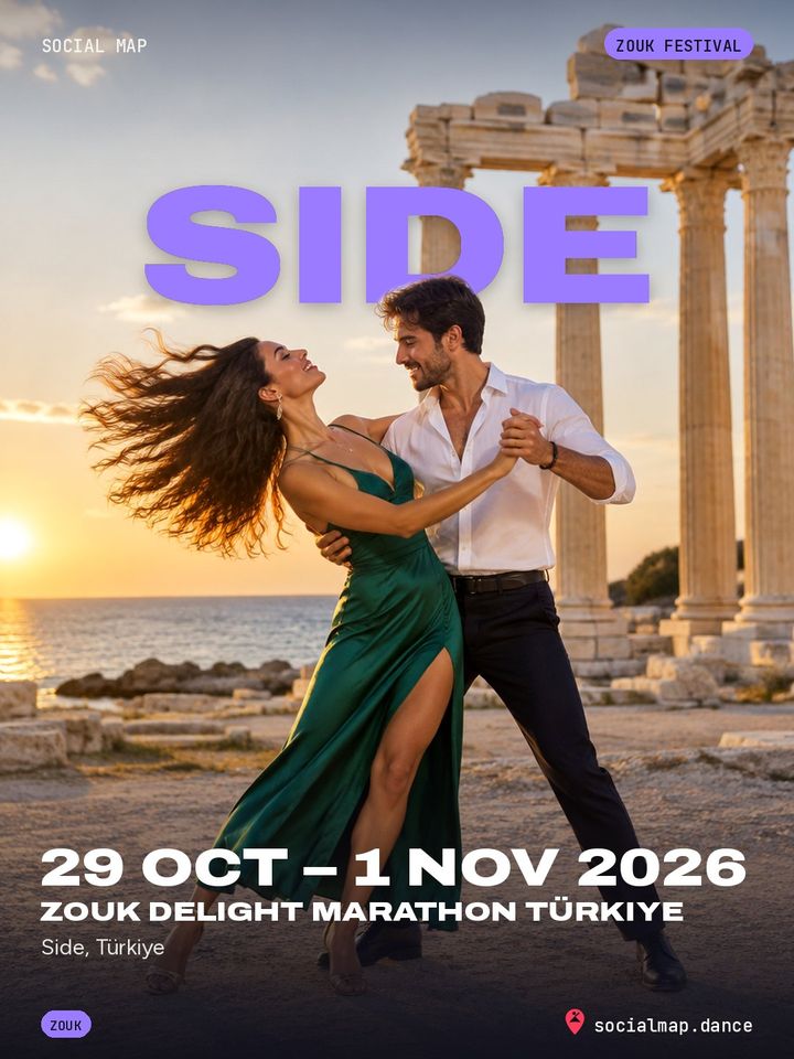 Zouk Delight Marathon Türkiye, Side, 29 Oct – 1 Nov 2026