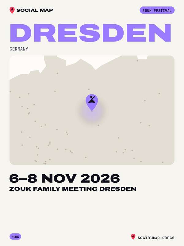 Social Map card for Zouk Family Meeting Dresden